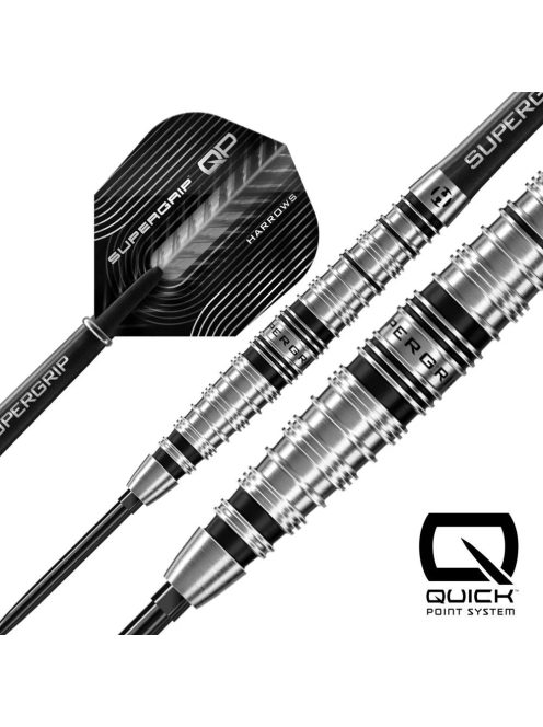 Dart szett steel Harrows QP Supergrip Torpedo 23g, 90%