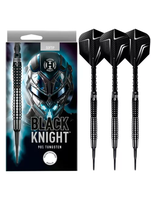 DART SET SOFT HARROWS BLACK KNIGHT 18G, 90% WOLFRAM