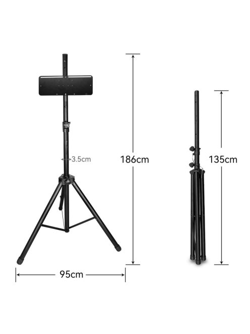 dart állvány Bullet Hybrid steel és soft táblákhoz, táskával