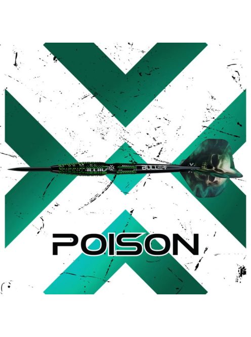 Darts szett Bullet Poison steel  22g 90%