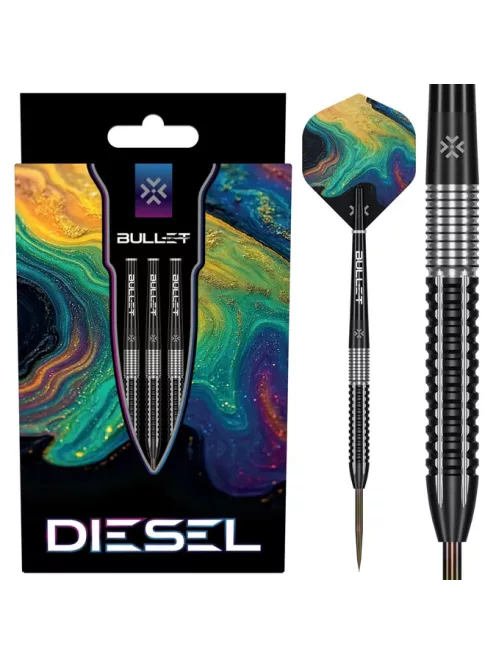 Darts szett Bullet Diesel steel 22g 85%