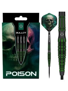 Darts szett Bullet Poison steel  24g 90%