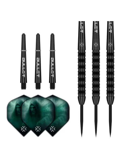 Darts szett Bullet Shadow steel 24g 90%