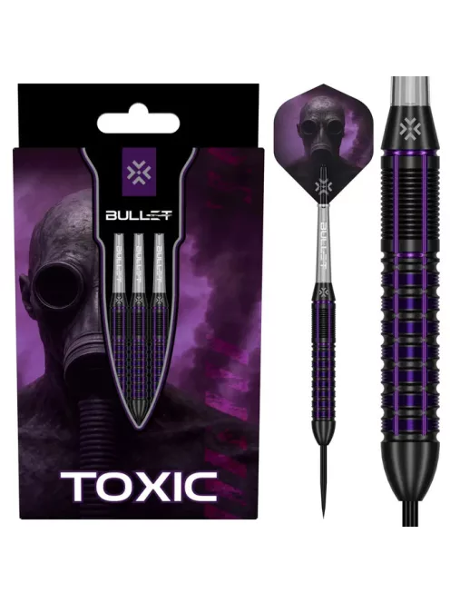 Darts szett Bullet Toxic Brass réz 23g 