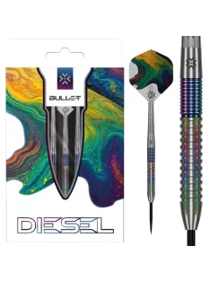 Darts szett steel Bullet Diesel V2 23g, 85%