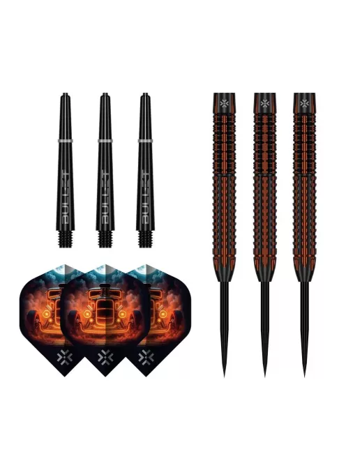 Darts szett steel Bullet Hotrod 24g, 97.5% 