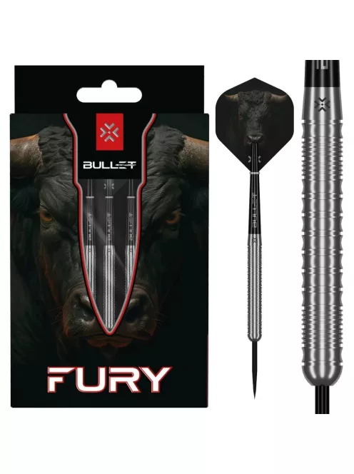 Darts szett steel Bullet Fury 24g, 90%