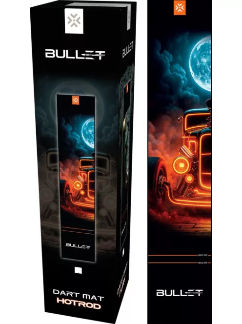 dart szőnyeg Bullet Hotrod 300 * 60 cm (dobóvonalakkal)