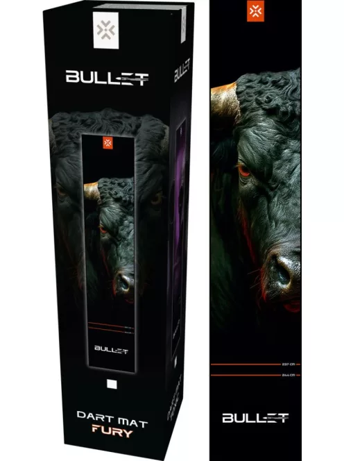 dart szőnyeg Bullet Fury 300 * 60 cm (dobóvonalakkal)