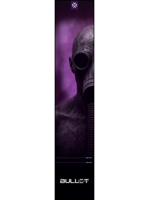 dart szőnyeg Bullet Toxic 300 * 60 cm (dobóvonalakkal)