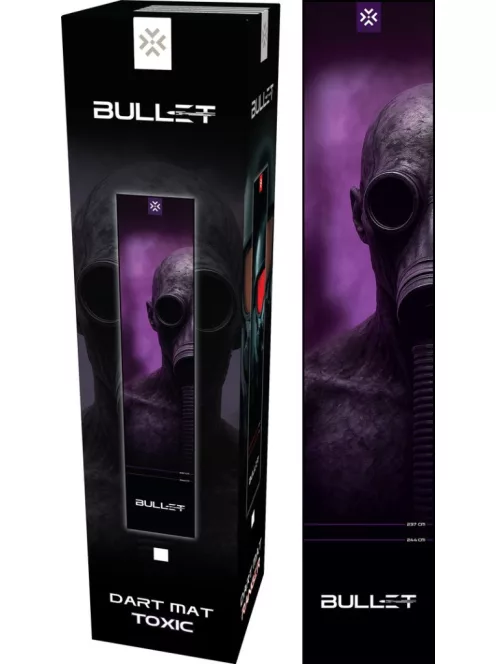 dart szőnyeg Bullet Toxic 300 * 60 cm (dobóvonalakkal)