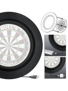 Bull's Complete Licht complete darts set (tournament board, mat, LED wall protector)