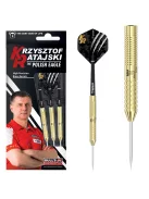 BULL'S Krzysztof Ratajski Brass Gold Steel Dart, 24g