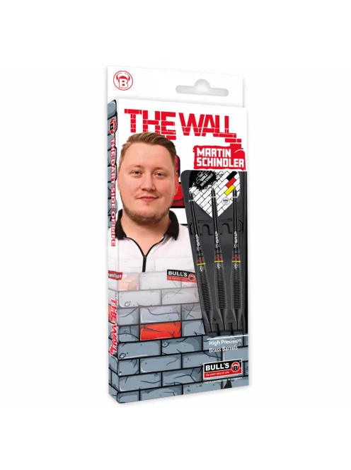 dart szett steel  BULL'S Martin Schindler "THE WALL" Black Brass 23gr