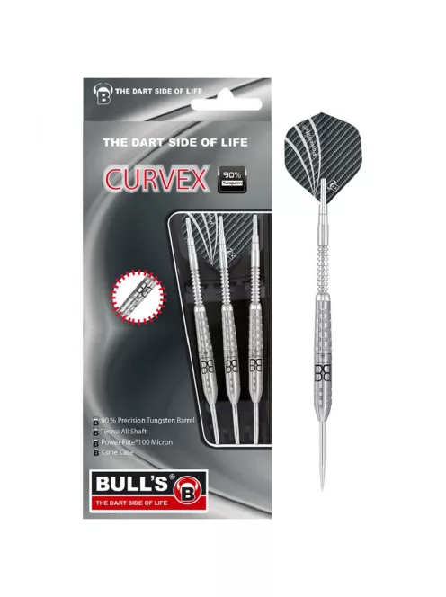 dart set steel Bull's Curvex C1 23gr 90%
