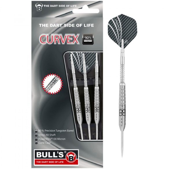 dart set steel Bull's Curvex C1 23gr 90%