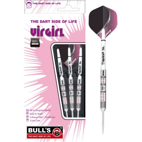 dart set Bull's Virgirl VR1 steel 21gr 80%