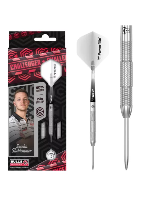 dart nyíl Bull’s steel Challenger Sascha Stuhlemmer 23gr 90%