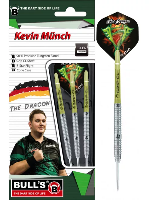 dart set Bull's steel Kevin Münch "The Dragon" 21gr, 90% GEN2