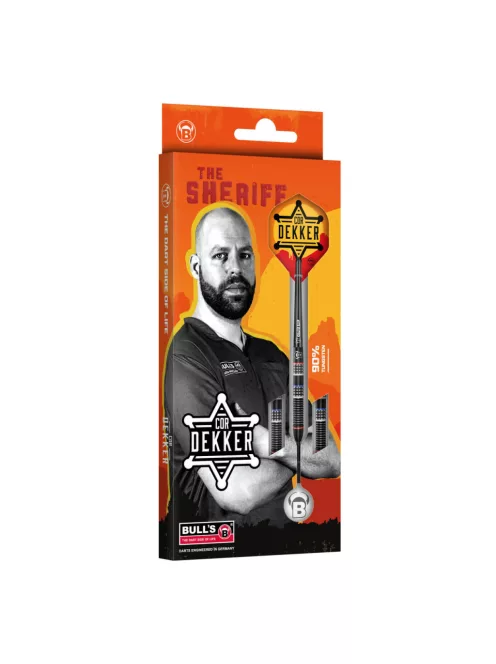 Dart szett Bull's Cor Dekker, steel, 23g, 90%
