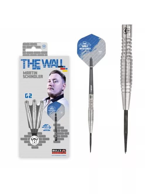 dart szett steel BULL'S Martin Schindler "THE WALL" Generation 2 23gr, 90%