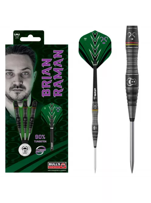 BULL'S Brian Raman Steel Dart 22g gravírozott