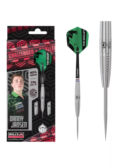 Dart szett BULL'S BULL'S Challenger Steeldart Pim van Bijnen 25gr 90%