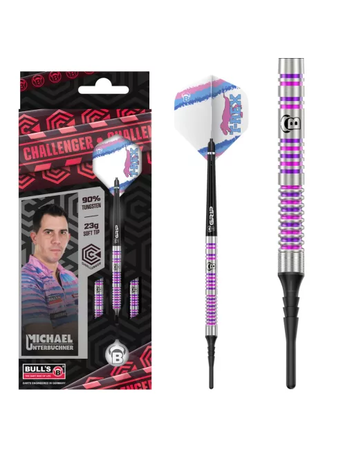 Dart szett BULL'S  Challenger  Michael Unterbuchner soft 23gr 90%