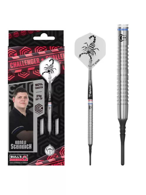 Dart szett Bull's Kendji Steinbach Challenger, soft, 21g, 90%