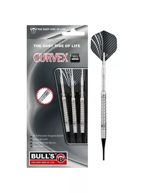 dart set soft Bull's Curvex C3 18gr 90%