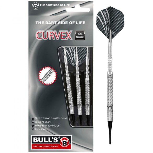 dart set soft Bull's Curvex C3 18gr 90%