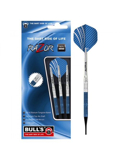 dart szett soft Bull's Razor R1 18gr 90% gravírozott