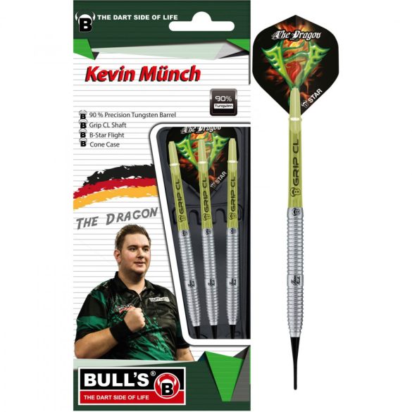 Dart set Bull's Kevin Münch Champion soft G2 soft 18gr 90%
