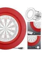 Bull's Licht darts board lighting and wall protector red