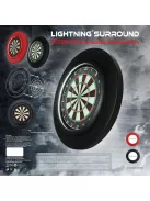 Bull's Licht darts board lighting and wall protector red