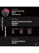 Darts szett steel Bulls NL Volt Pink CP, 22g 80%