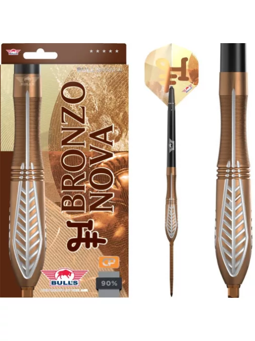 Darts szett steel Bulls NL Bronzo Nova CP 24g, 90%