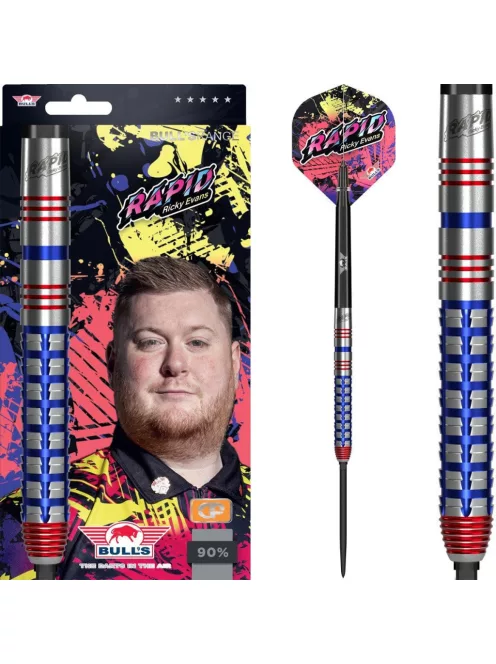 Darts szett steel Bulls NL Ricky Evans Rapid CP, 22g 90%