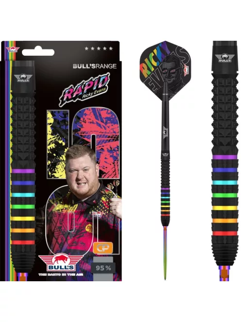 Darts szett steel Bulls NL Ricky Evans Rapid 95 CP, 24g 95%