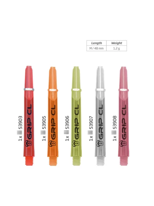 Bull's Darts stem B-grip long pink