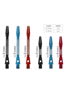 Bull's darts stem Split Alu long red