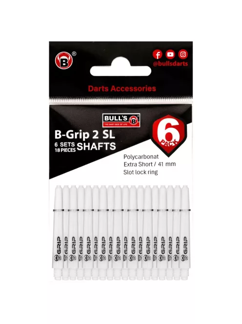 Bull's 6 pack, fehér B-Grip szár