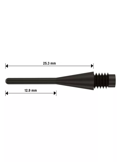 BULL'S Darts hegy Longlife Piros 6mm (2BA) standard menetes 100db/csomag