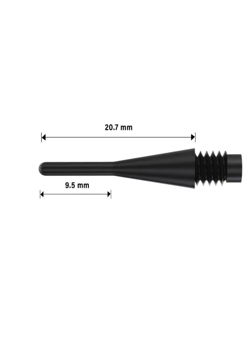 Bull's dart hegy Longlife Short fehér 6mm, 100db/csomag