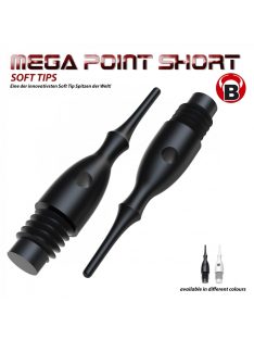 dart tip BULL'S Mega Point short white 6mm(2BA)