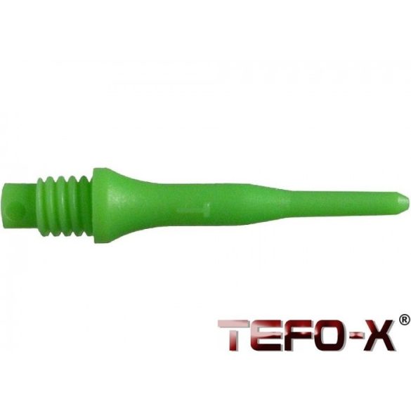 Bull's darts tip plastic TEFO-X green 100pcs 2B/A standard threaded