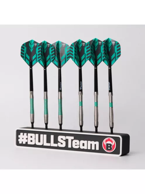 Bull's dart dock, mini darts szett tartó, 2 szett részére, falra is tehető, fekete