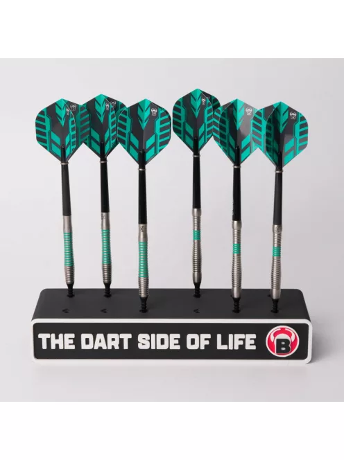 Bull's dart dock, mini darts szett tartó, 4 szett részére, falra is tehető, fekete