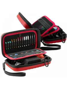 dart case BULL'S ORBIS XL red