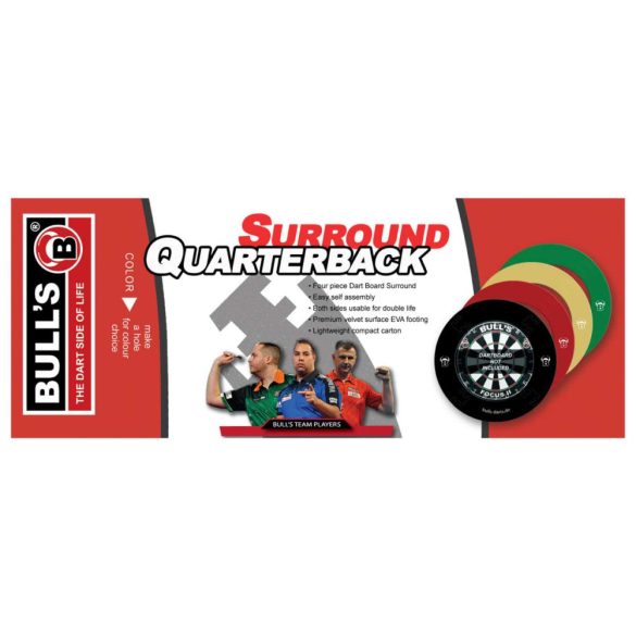 Bull's Darts wall protector 4 piece in red